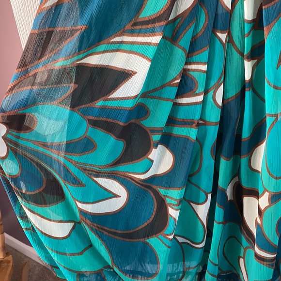 Fun colorful strapless dress size L - Picture 2 of 4